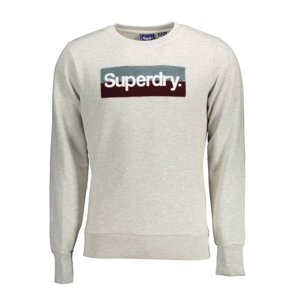 Superdry Grigio Cotton Men Men's Sweatshirt